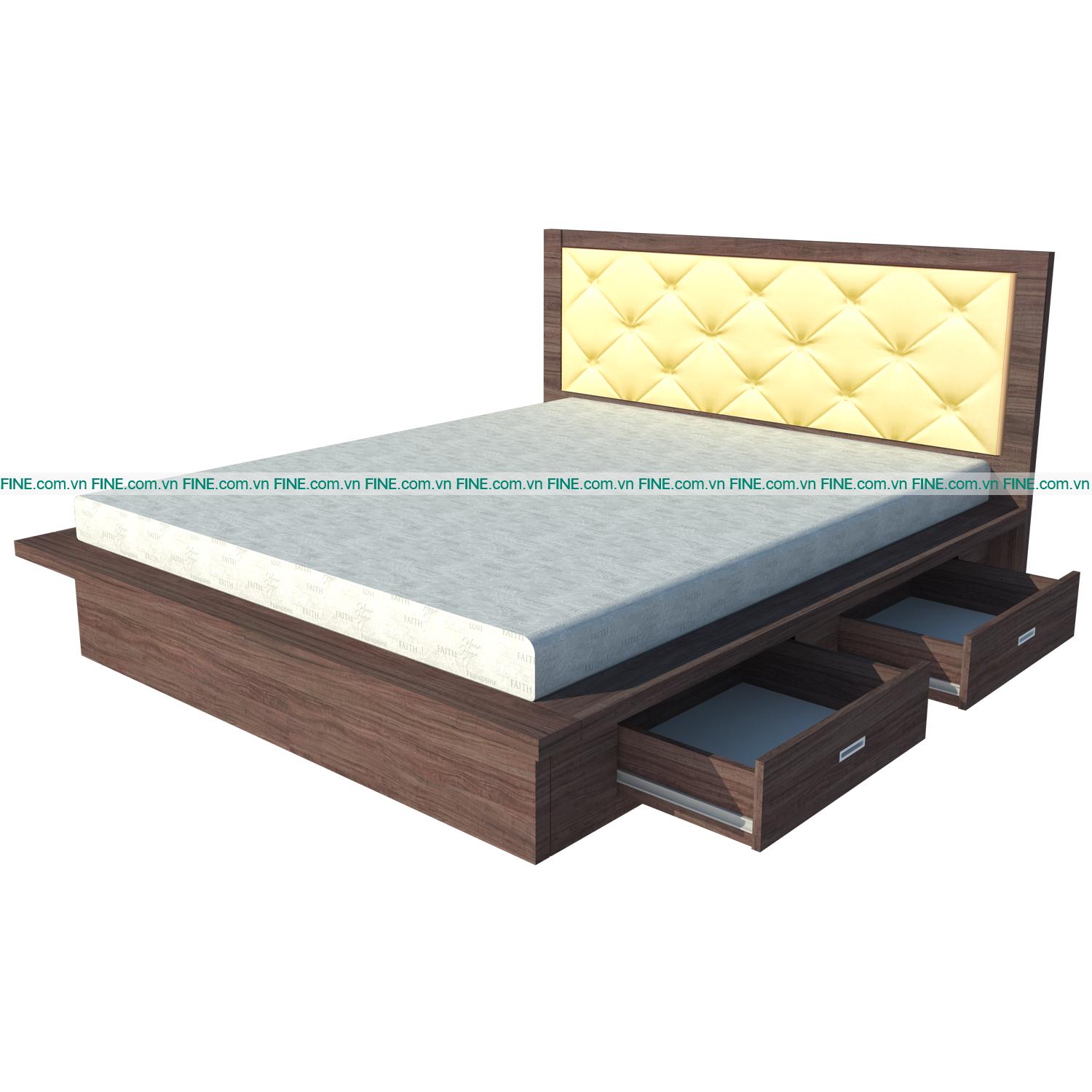 Giường 2 Hộc Kéo FINE FG118 (140cm x 200cm)