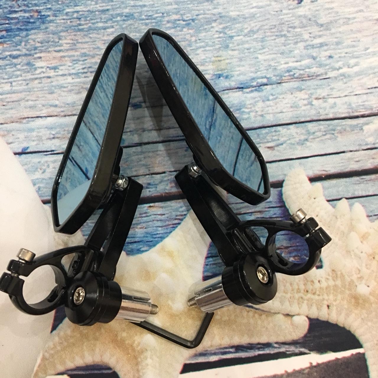 Gương gù cán xoay ( đủ 2 chiếc) cho xe máy - kính chiếu hậu đẳng cấp cho dân chơi thời  GƯƠNG GÙ