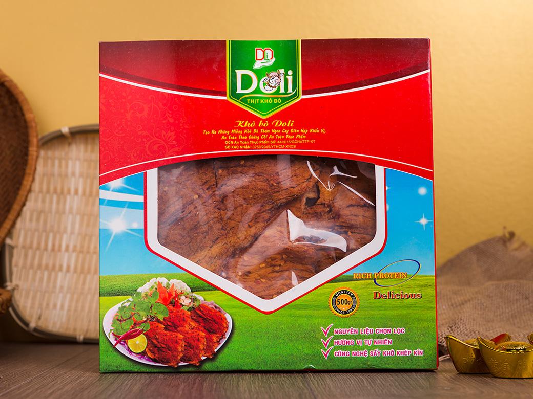 [HCM]Khô bò miếng giòn cao cấp của cty DOLI(500gr)