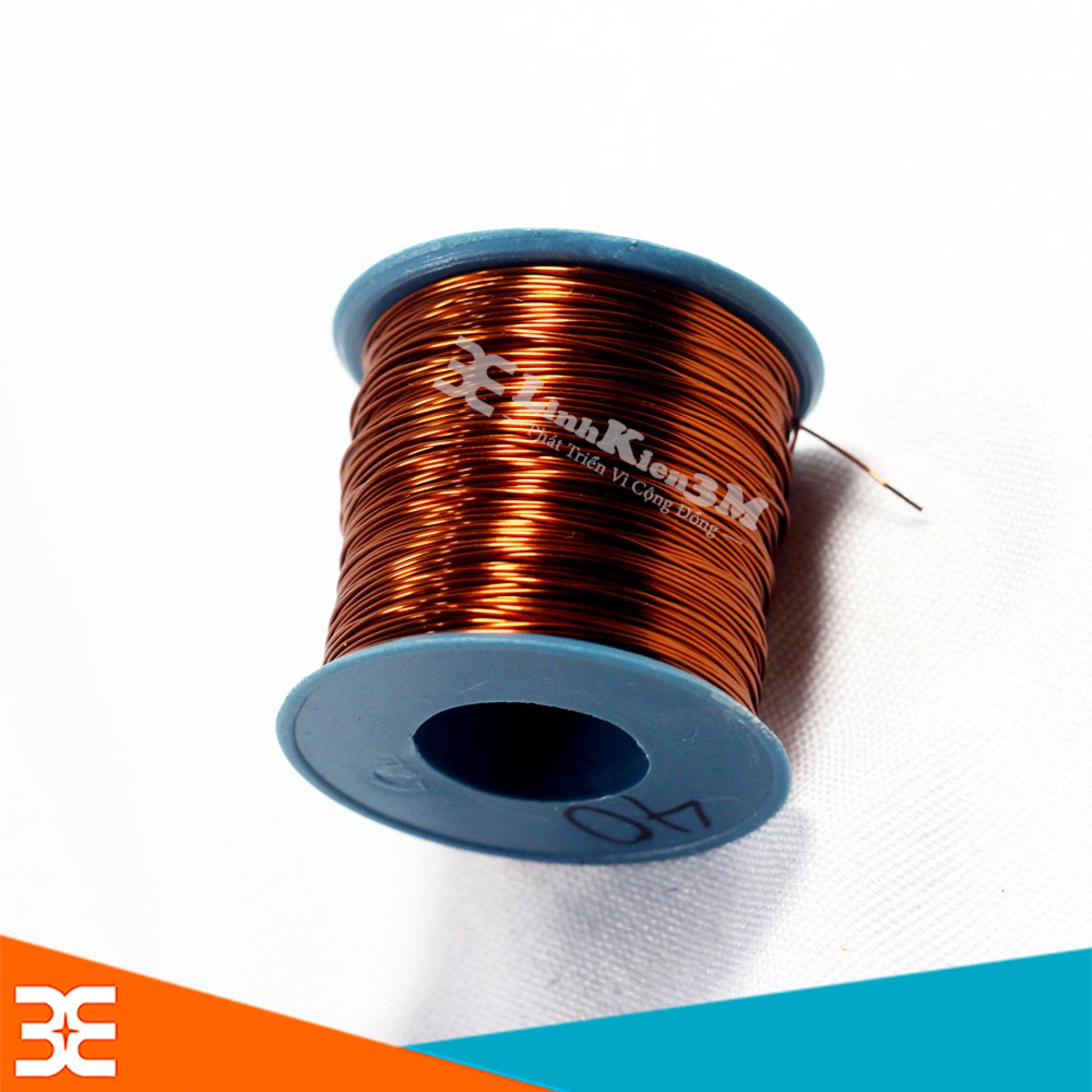 Dây Đồng Bọc Cách Điện 0.4mm - Cuộn 100g