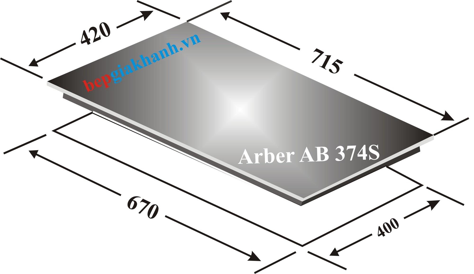 Bếp từ hồng ngoại kết hợp Arber AB 374S, bếp điện từ đôi, bếp điện từ giá rẻ, bếp đôi điện từ hồng ngoại