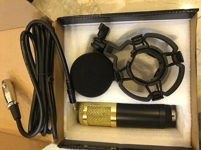 Micro thu âm BM800 và chân giá micro và lọc âm-