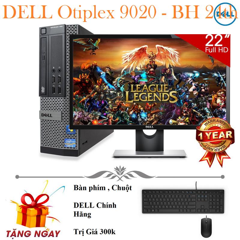 [Trả góp 0%]Bộ máy tính để bàn DELL optiplex 9020 cấu hình khủng (core i7 4770 Ram 4gb ổ cứng ssd 120gb VGA rời 2gb ) Màn hình DELL 22inch FULL BOX. Tặng ngay bàn phím chuột DELL