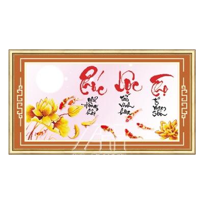 [HCM]Tranh thêu Phúc Lộc Thọ 53362