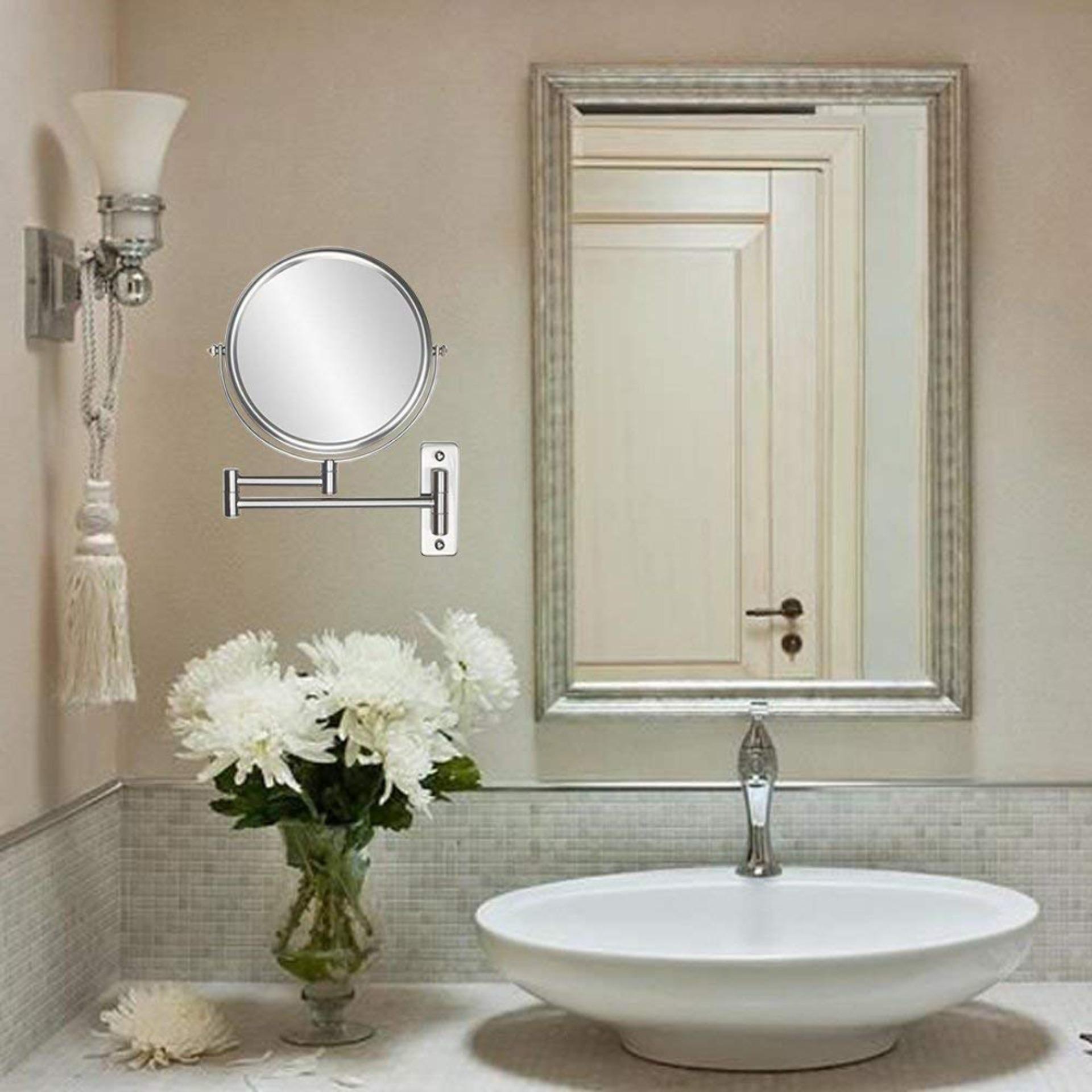 Gương phòng tắm caesar - Gương cạo râu phòng tắm, 2 mặt, phóng to, gắn tường
