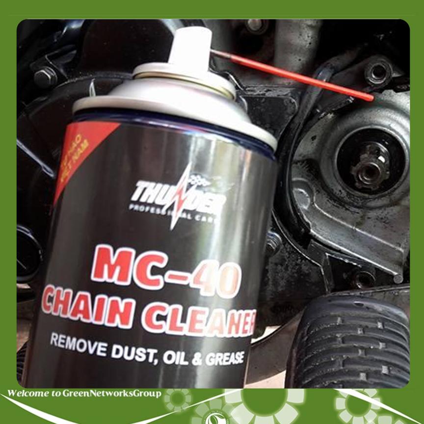 Chai xịt rửa sên xe máy Thunder MC-40 400ml GreenNetworks