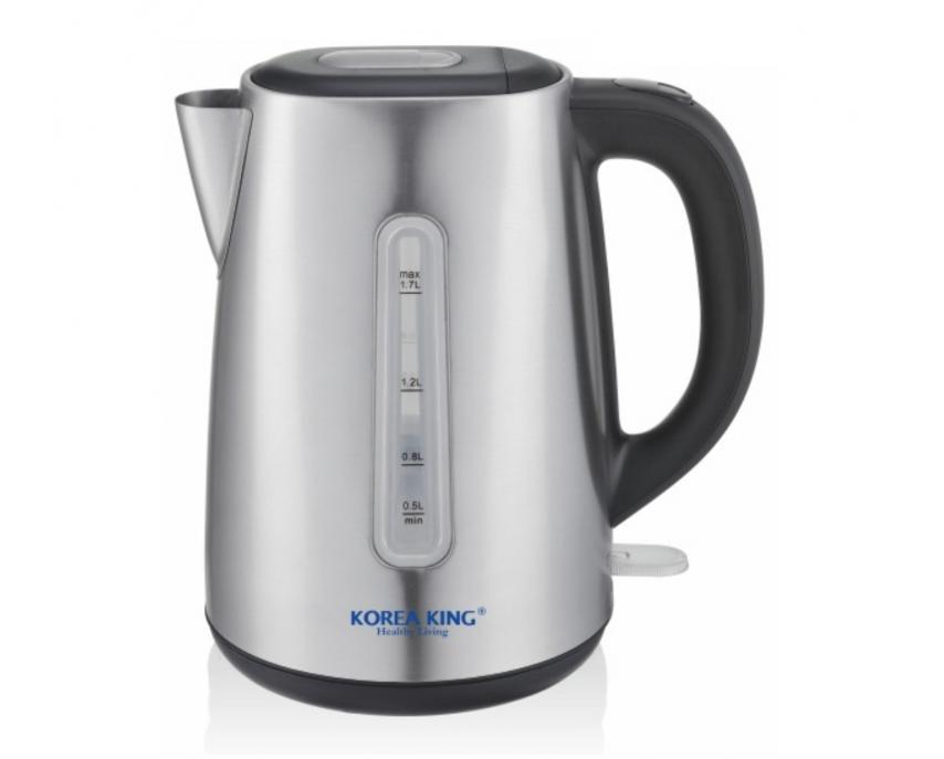 Bình siêu tốc Korea King KKT-618BS 1,7 1850W ( Màu Bạc)