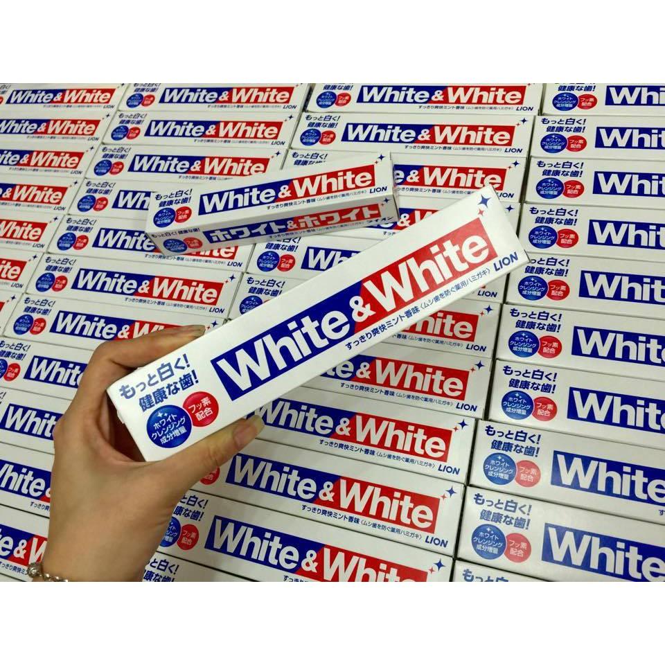 Kem Đánh Răng White And White Lion 150g Của Nhật