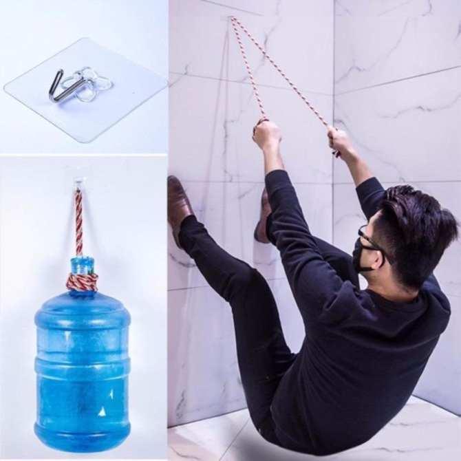Bộ 10 móc dán tường đa năng siêu chắc (Trắng)