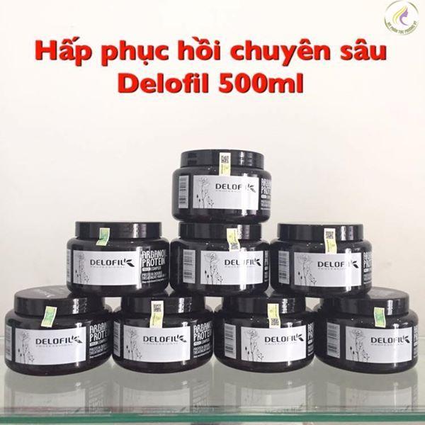 Hấp dầu phục hồi tóc Delofil Argan Oil Protein Magic Complex 500ml (hũ)