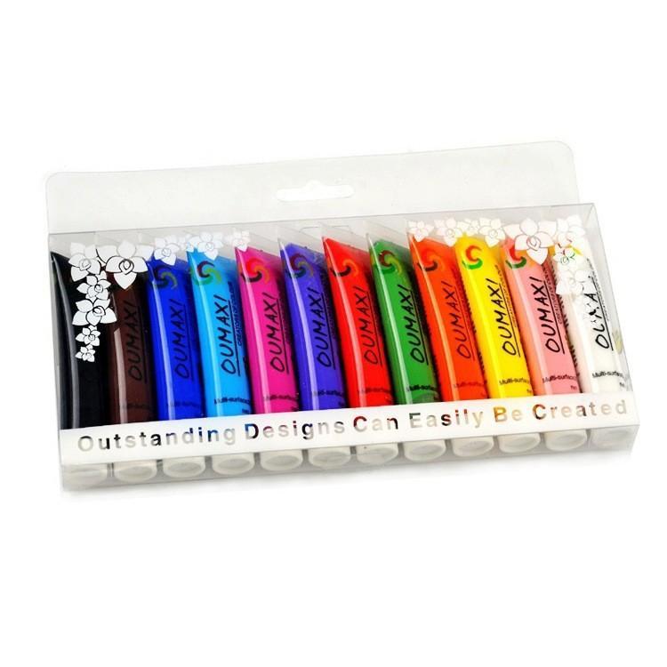 [HCM]Combo 12 tuýp bột màu vẽ móng Oumaxi 12ml/tuýp - 1231
