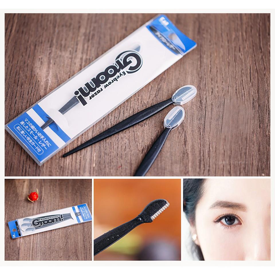 [HCM]Bộ 3 dao cạo mày đen Eyebrow Razor Groom KAI