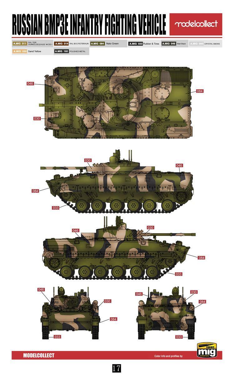 Mô hình lắp ghép xe chiến đấu bộ binh BMP-3
