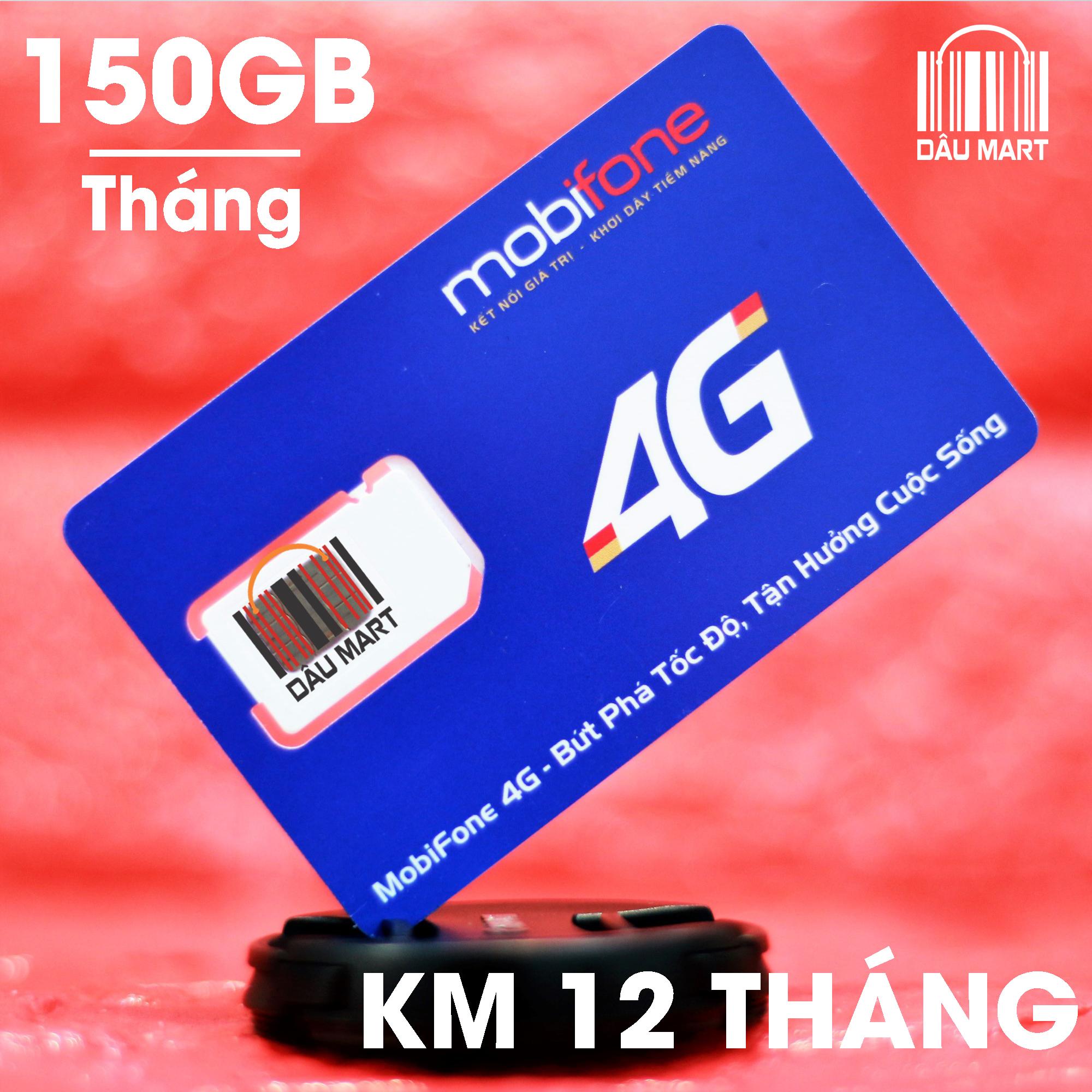 [HCM]SIM Tặng 150GB/Tháng Gói 4G Mobifone MDT150A