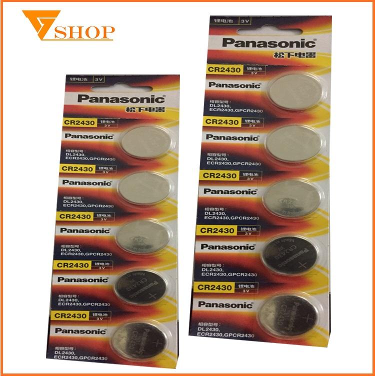 2 viên Pin CR2430 Panasonic 3v, Pin Remote CR2430