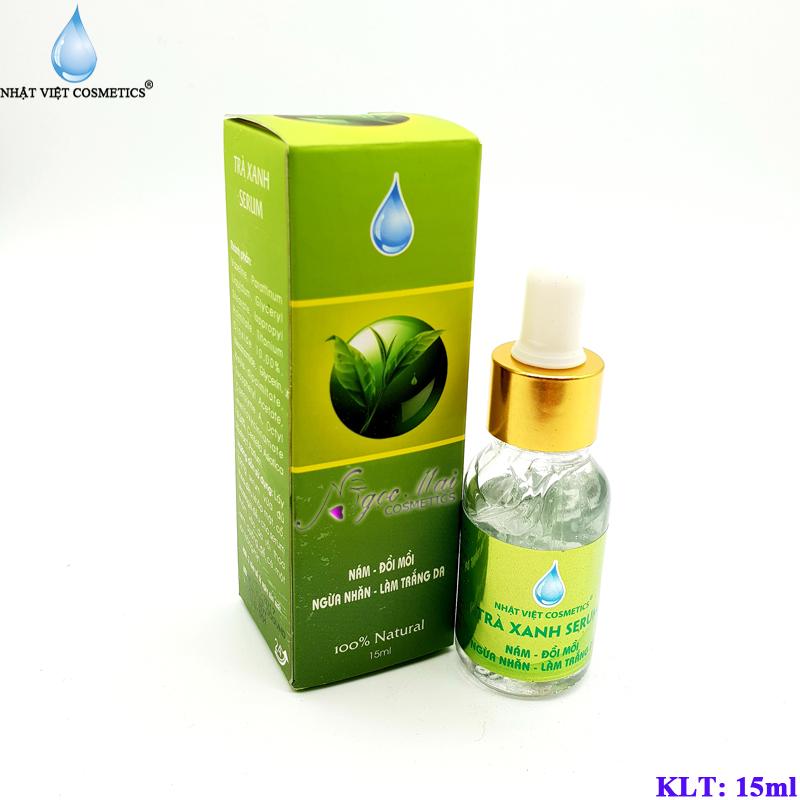 NHẬT VIỆT COSMETICS - Serum nám đồi mồi ngừa nhăn làm trắng da dưỡng chất trà xanh- 15ml