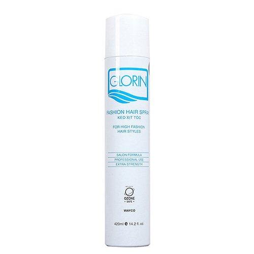Keo xịt tóc mềm Glorin trắng 420ml