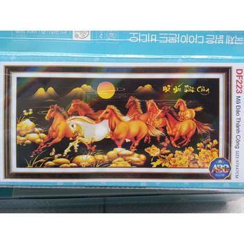 Tranh đính đá 5d - mã đáo thành công 08- khách tự đính