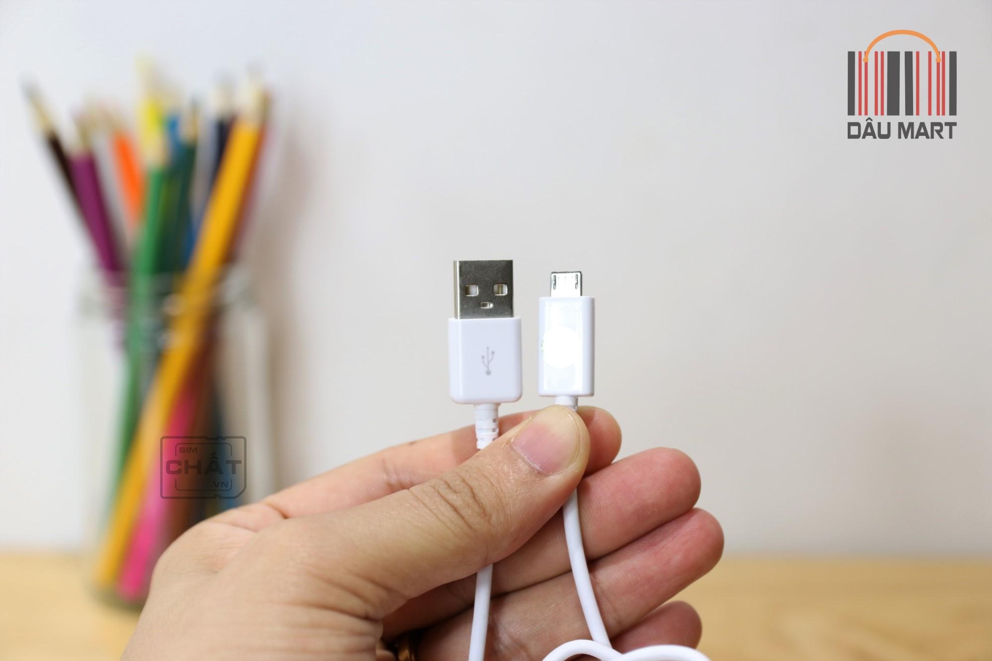 [HCM]Cáp Micro USB ZIN Dùng Cho Samsung S6 S7 (Trắng)