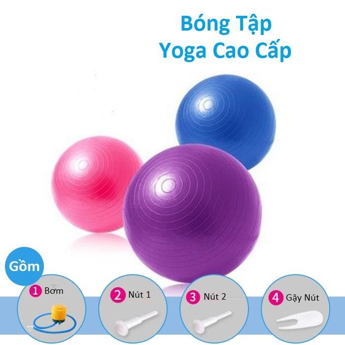 Bóng Tập Yoga Trơn 65cm - VivaSports