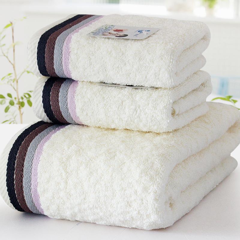 Furijieyu 100% Cotton Ba Mảnh Phù Hợp Với Người Lớn Bộ Khăn Khăn Mặt