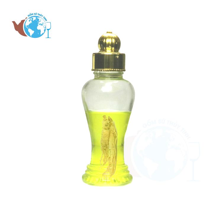 Bình thuỷ tinh ngâm rươu nhân sâm 750ml