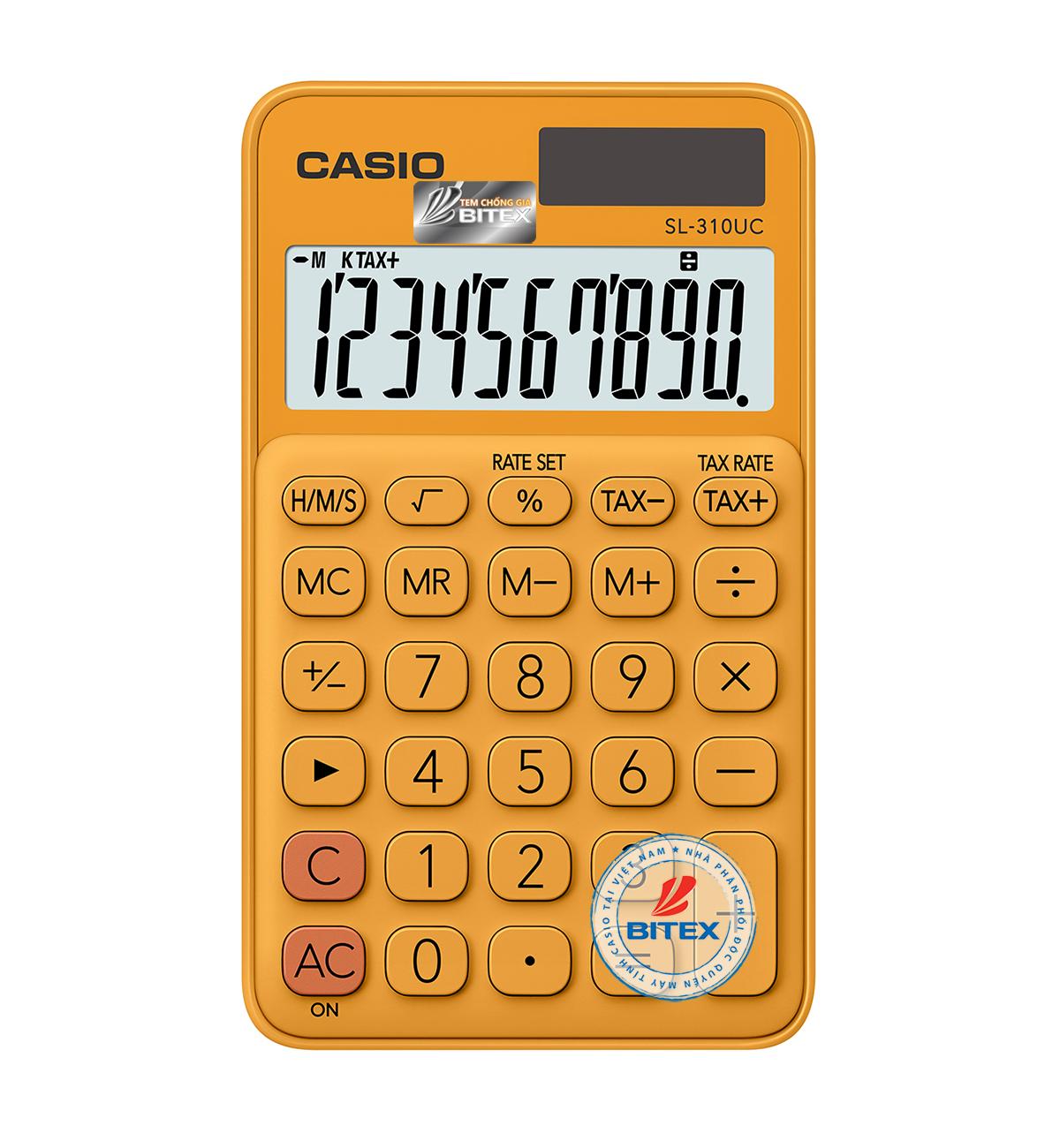 [HCM]Máy tính sắc màu Casio SL310UC