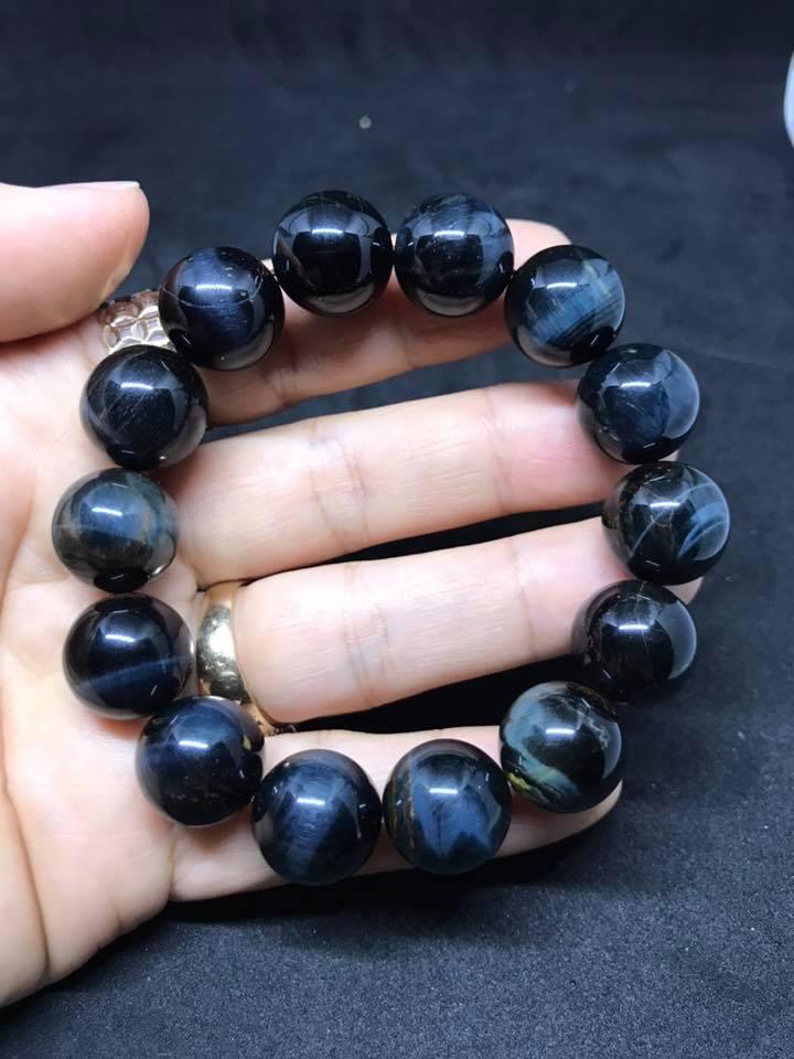 [HCM]VÒNG TAY ĐÁ MẮT CHIM ƯNG 14LY