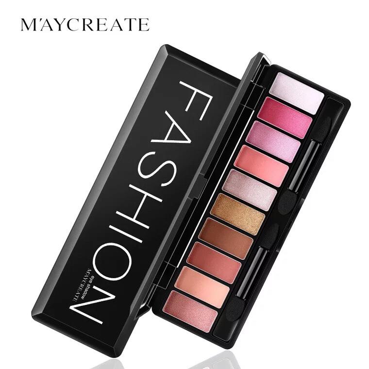 Bảng Phấn Mắt 10 màu Maycreate Fashion