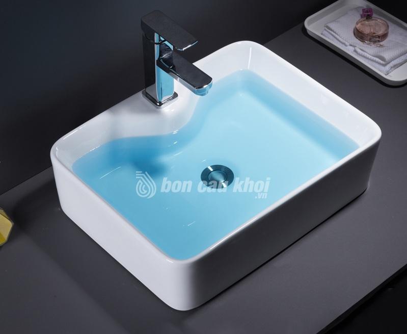 Bồn Lavabo Rửa Mặt Sứ Trắng Drator K8816