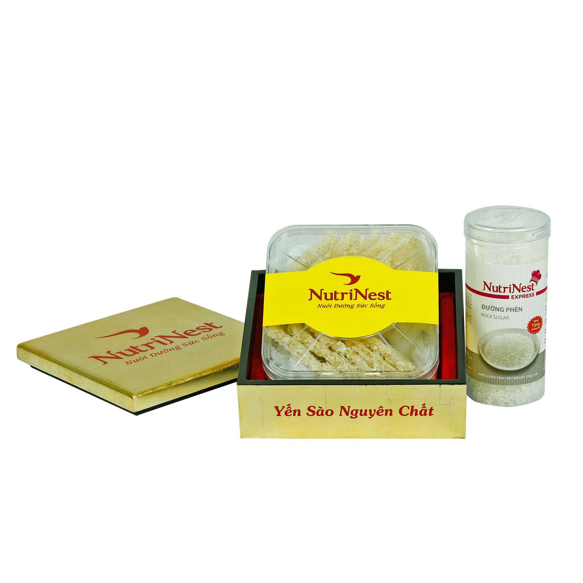 Nutrinest Convenient Quick-Boiled Bird's Nest with Feathers Removed 50g - Includes Rock Sugar