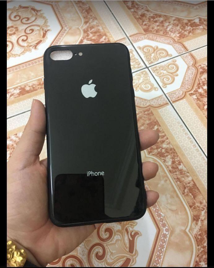 Ốp lưng mặt sau là kính cường lực cho iPhone 7 Plus Tặng kính cường lực
