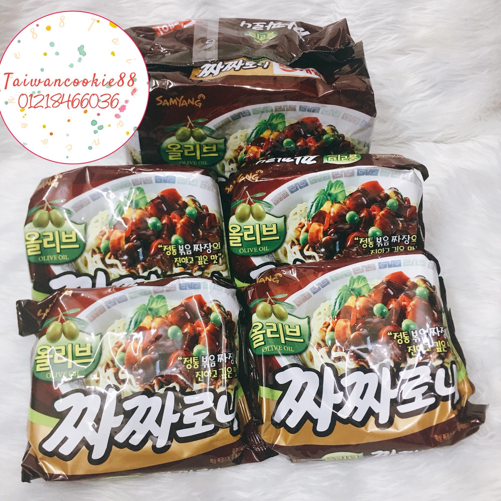 Mì tương đen samyang olive