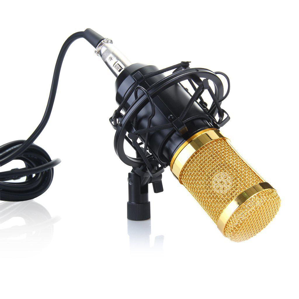 Micro hát karaoke livestream 368 Mic BM900 thu âm chuyên nghiệp trên sound card