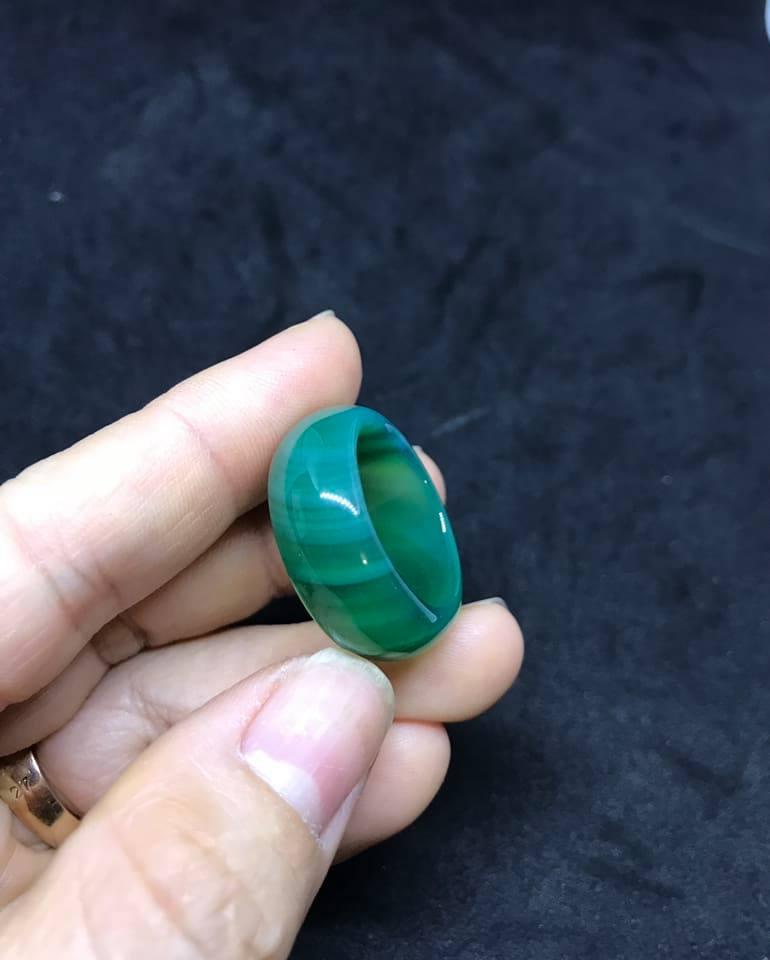 [HCM]NHẪN ĐÁ MÃ NÃO XANH