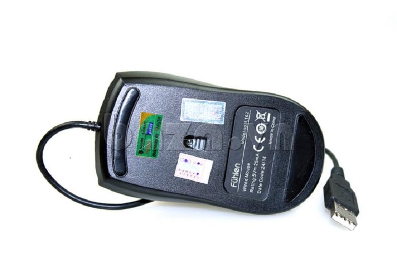 Chuột dây Fuhlen L102 đen