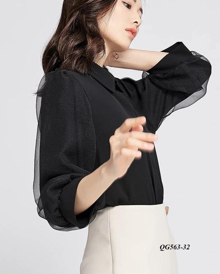 áo sơ mi đen thiết kế - đủ size s-6xl
