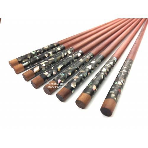 Bộ 10 đôi đũa ăn gỗ căn xe gắn trai cẩm quy