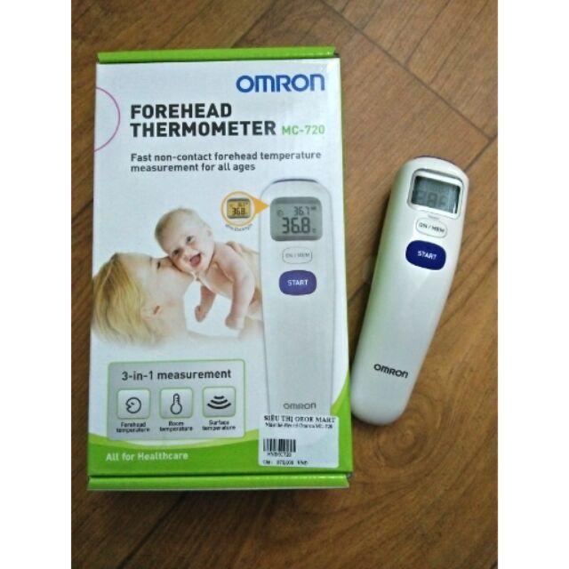 Nhiệt kế đo trán Omron MC-720 (Trắng)