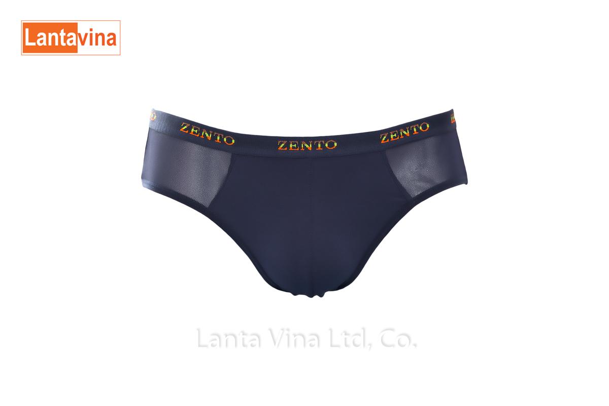 Combo 3 quần lót nam cao cấp Zento (thun lạnh pha lưới)