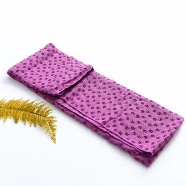 khăn trải thảm tập yoga hạt PVC (Tím)