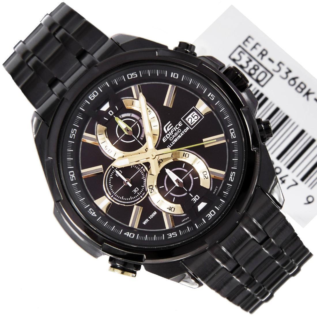 [HCM]ĐỒNG HỒ NAM CASIO EDIFICE EF-536BK -1A9V