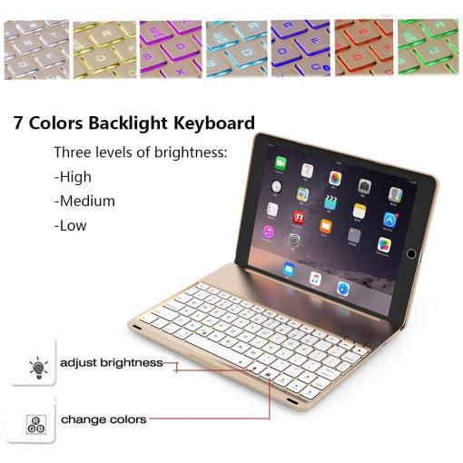Bàn phím bluetooth kiêm bao da cho iPad Pro 9.7- PKCB