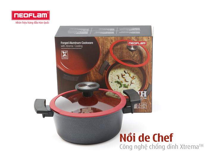 Bộ 2 nồi de chef ( 18cm, 20cm )