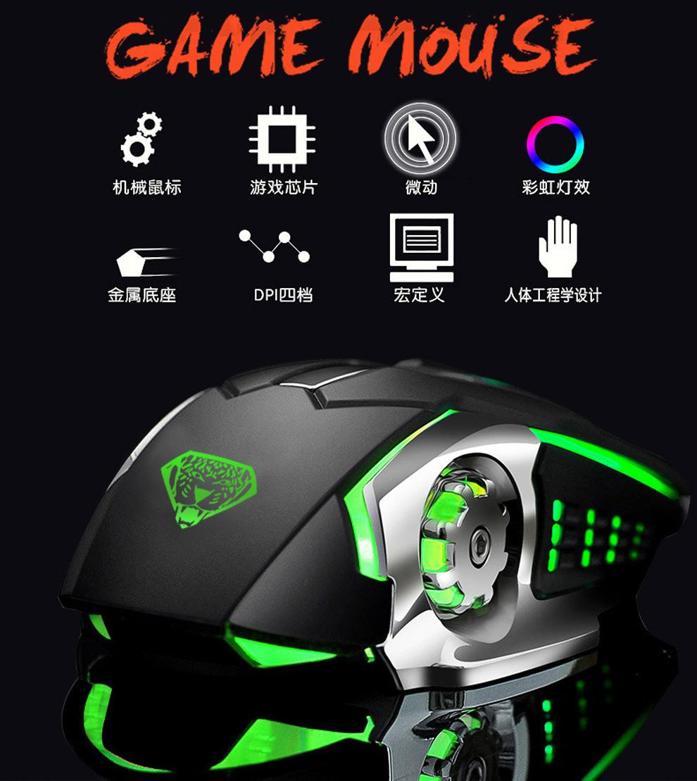 Chuột 6D chuyên Game DIVIPARD G502 Led đa màu DPI 3200 (Trắng) - Nhất Tín Computer