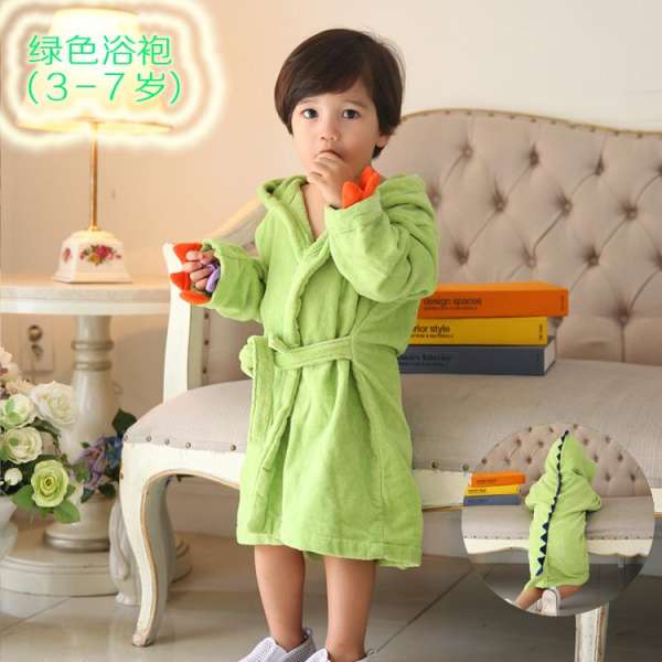 Hoạt Hình 100% Cotton Liền Mũ Choàng Áo Tắm Khăn Tắm