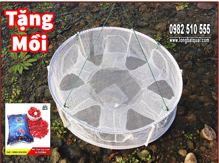 Lưới Bát quái TRÒN 7 cửa hiện đại - Tặng gói mồi tôm cua cá lươn trạch