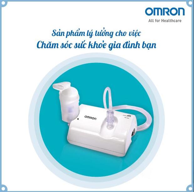 Máy Xông Mũi Họng Omron Ne C801 (Trắng)