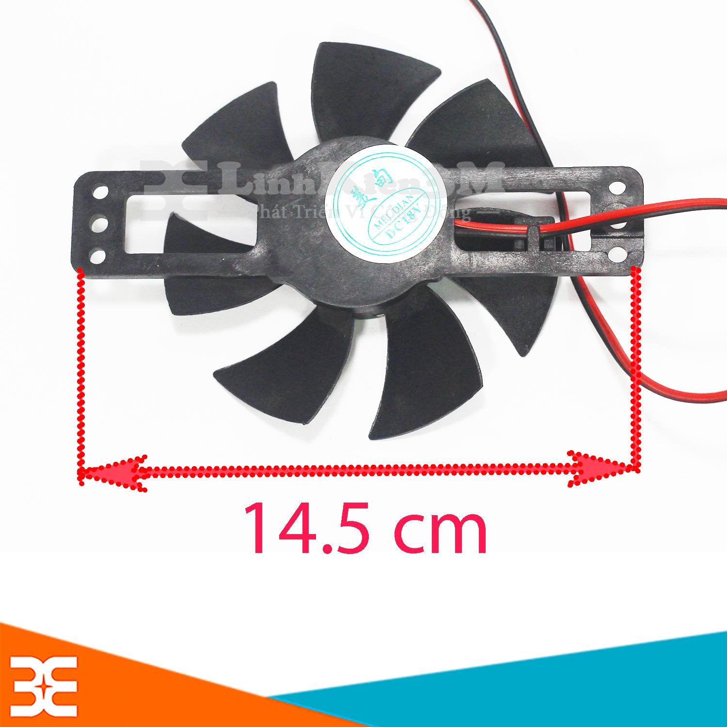 Quạt Bếp Hồng Ngoại DC18V 14.5cm