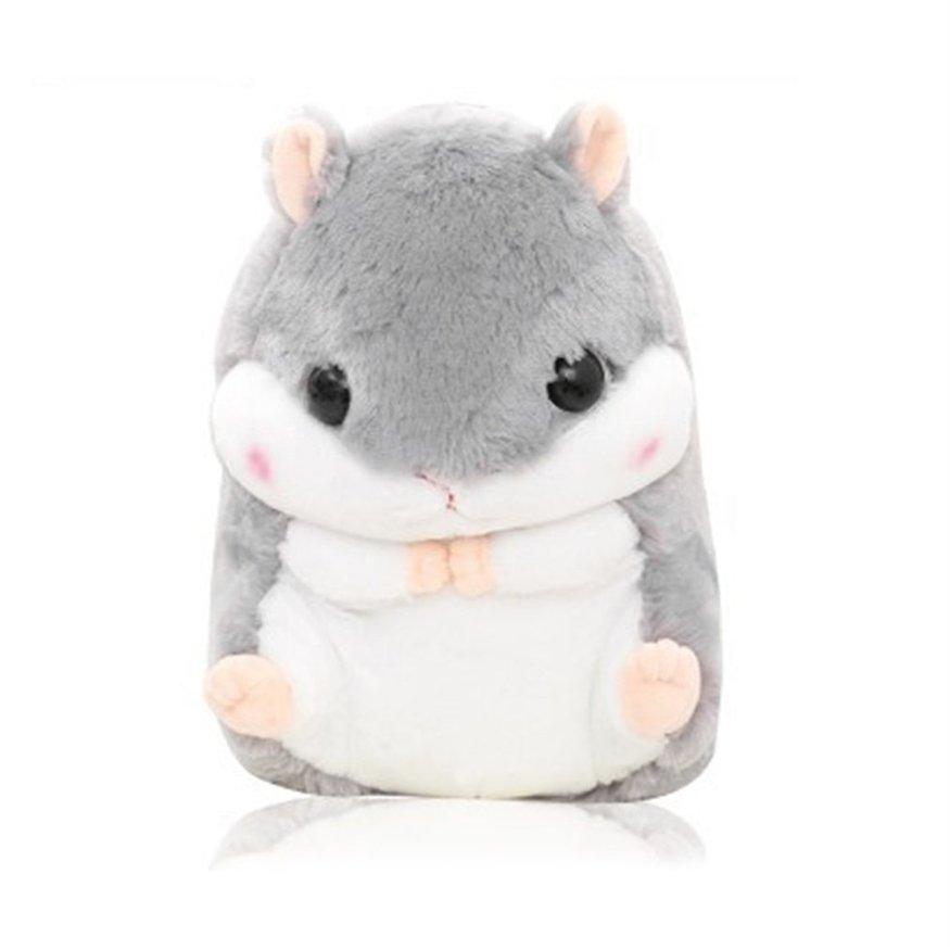 UINN Cartoon Squirrel Shape Portable Doll Blanket for Sofa Office Air Conditioning gray